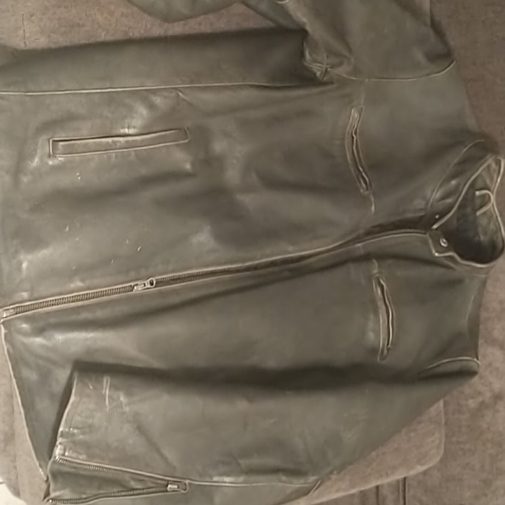 Merona leather jacket size large
